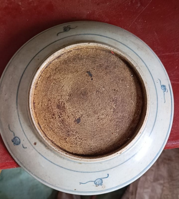 青花寿字盘