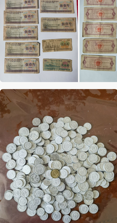 粮票与硬币组合