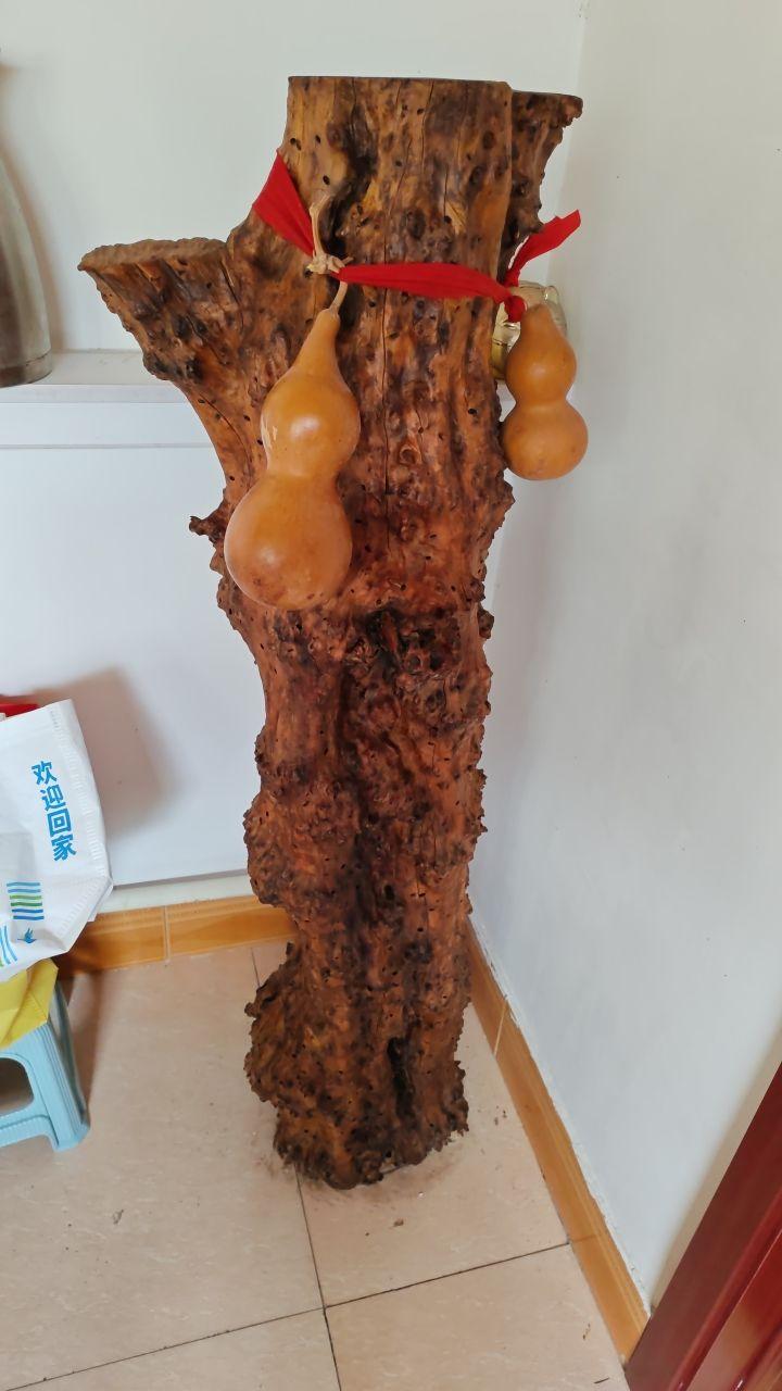 古韵凝香·松柏根雕伴葫芦珍品摆件