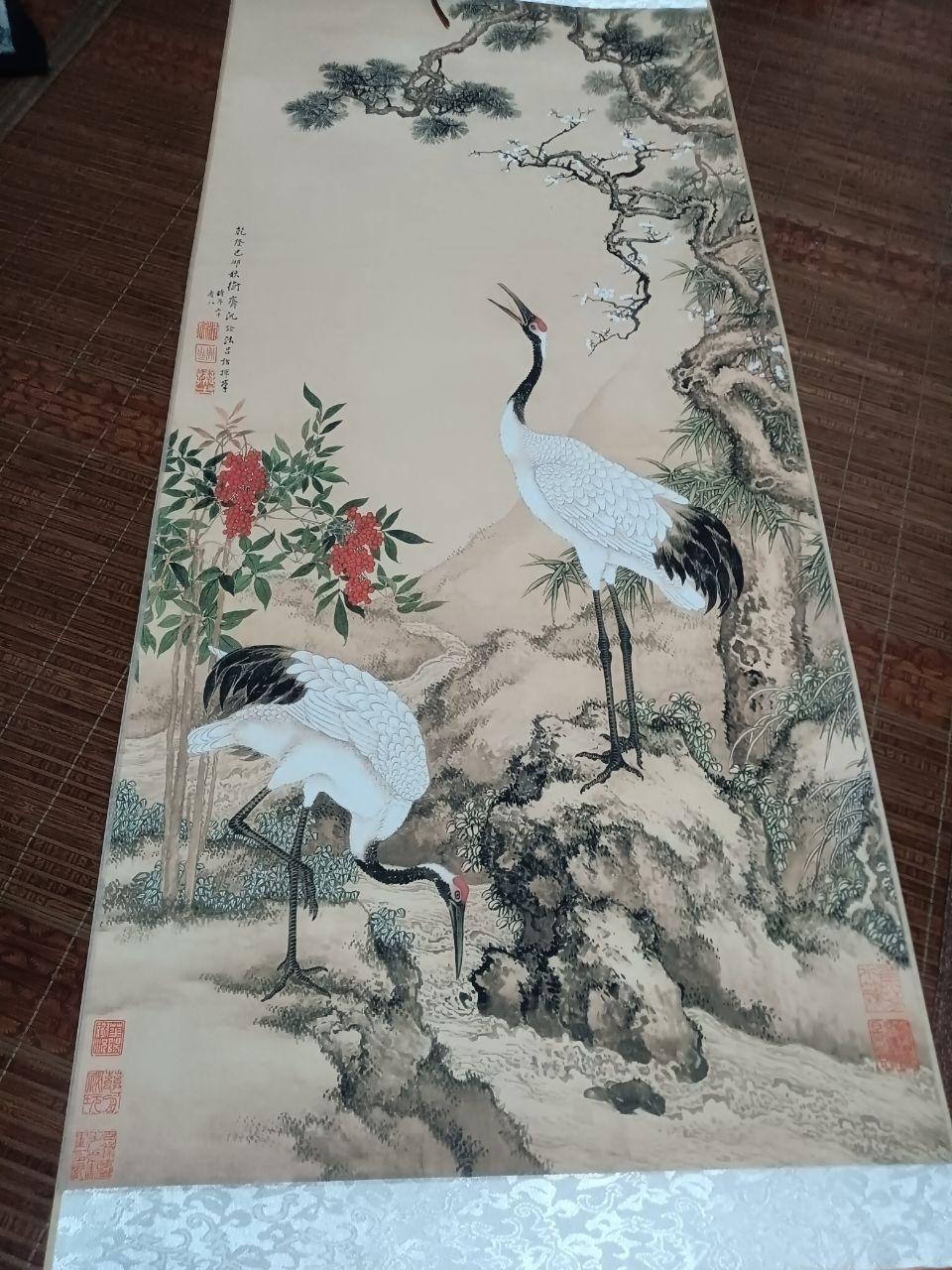 松梅双鹤图