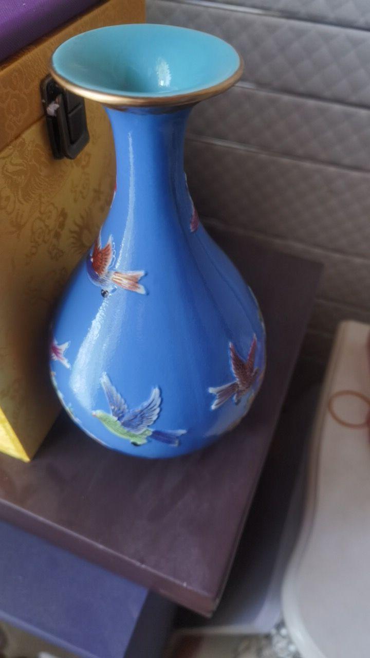 珐琅鸟赏瓶