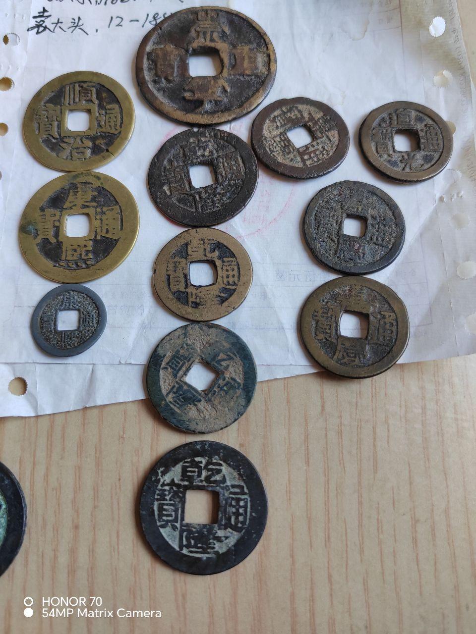 古钱币多枚