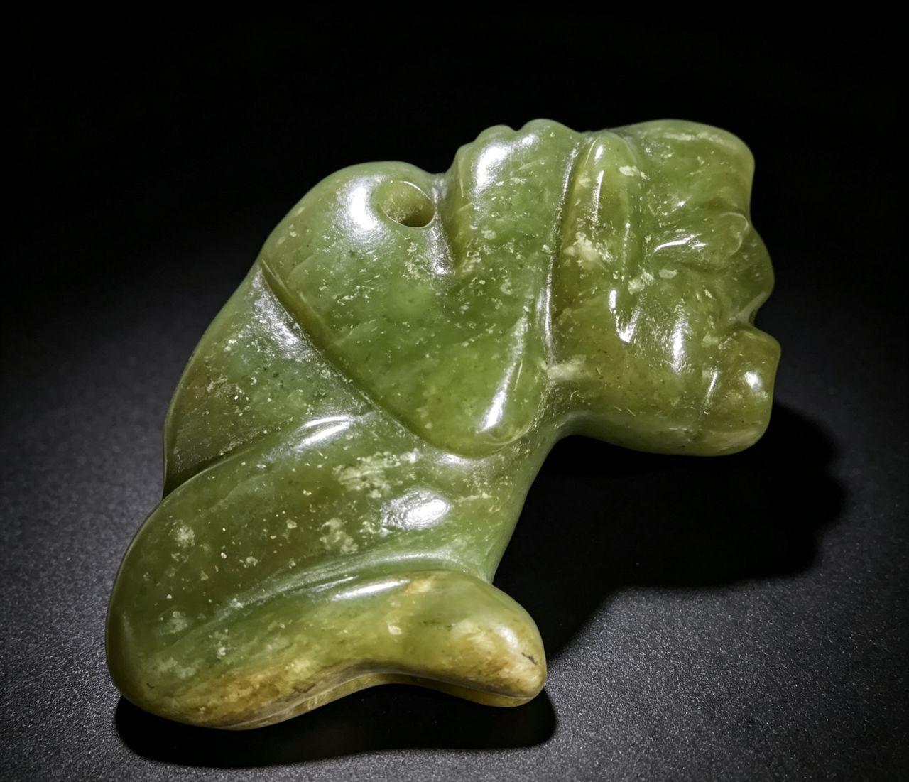 文化期河磨玉贵人像