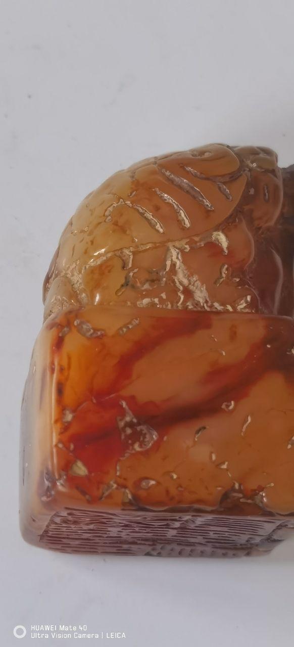 琥珀瑞兽钮印章
