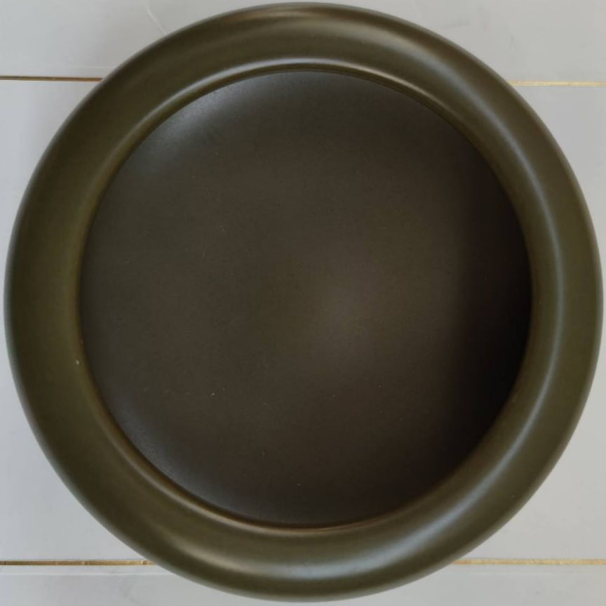 清代雍正茶叶末釉瓷笔洗